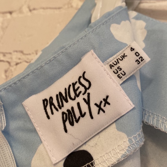 [PRINCESS POLLY] Shelly Blue Mini Skirt - Picture 6 of 7